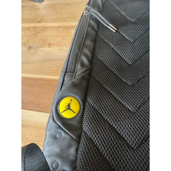 Men's Jordan Black Backpack One Size with Yellow Accents - Picture 9 of 16